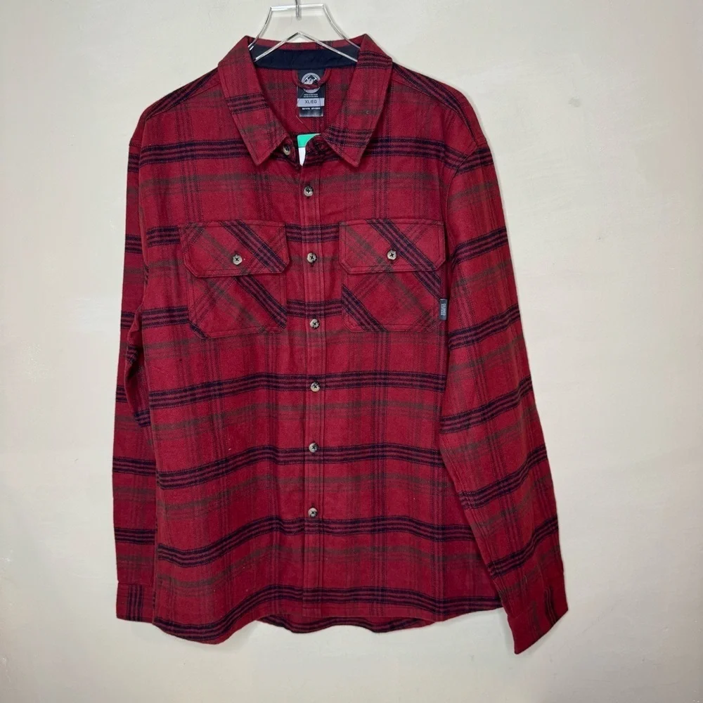 Colorado Clothing Men’s Flannel Shirt Plaid Brushed Fabric Long Sleeve Button-Up